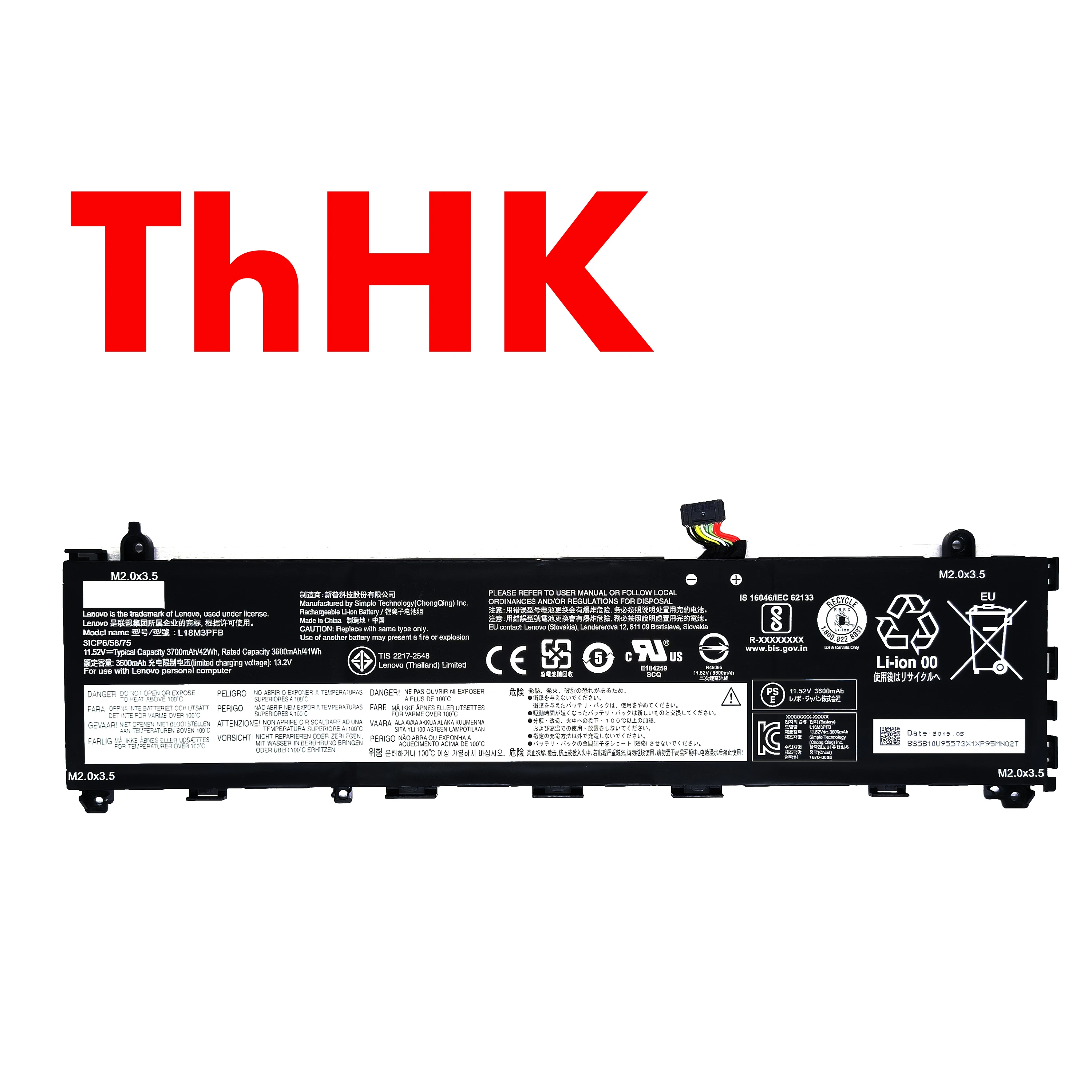 Genuine Original 42Wh L18C3PF8 L18L3PF7 L18M3PFB 5B10W67282 5B10U95571 5B10W67290 Battery For Lenovo IdeaPad S340-13IML 81UM001G