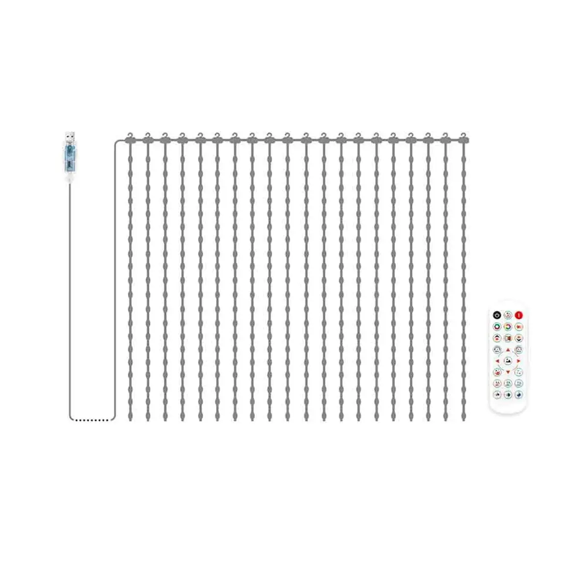 A72U Smart Bluetooth RGB LED String Matrix Pixel Curtain Lights DIY Customize Animation Advertising Atmosphere Light