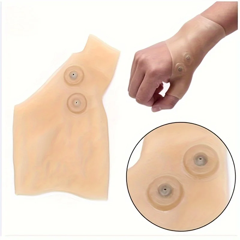 Magnetic Therapy Wrist Hand Thumb Support Gloves Silicone Gel Arthritis Pressure Corrector Massage Pain Relief Gloves