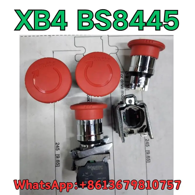 New Emergency stop button switch XB4 BS8445 Fast Shipping