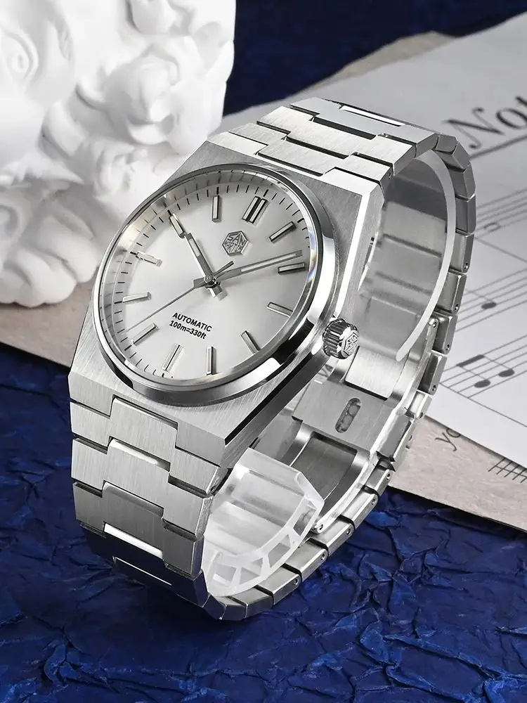San Martin 40mm Miyota 9015 Mechanical Watches Waterproof Wristwatch For Men Luxury BGW-9 Luminous Waterproof 10Bar SN0023