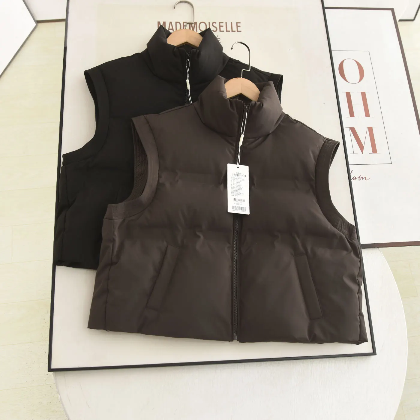 

McSystem Warm down Vest 2025 Autumn Winter New Loose Stand Collar Casual down Jaet Vest Outerwear Thiened Warmth