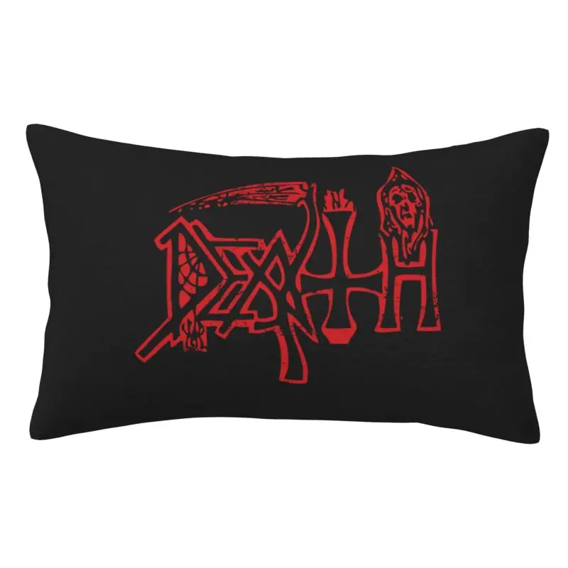 

Custom Deaths Rock Roll Music Nordic Throw Pillow Covers Heavy Metal Pillowcases Rectangle