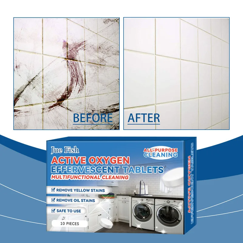 

Multi Functional Oxygen Tablets Powerful Cleaner For Heavy Grease Stains In The Kitchen Tackle Heavy Kitchen Grease