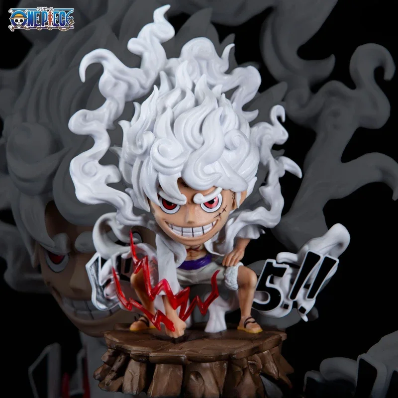 

16cm Anime One Piece Figure Gear 5 Luffy Figures Sun God Nika Luffy Figurine Pvc Statue Model Desktop Ornament Toys Kids Gifts