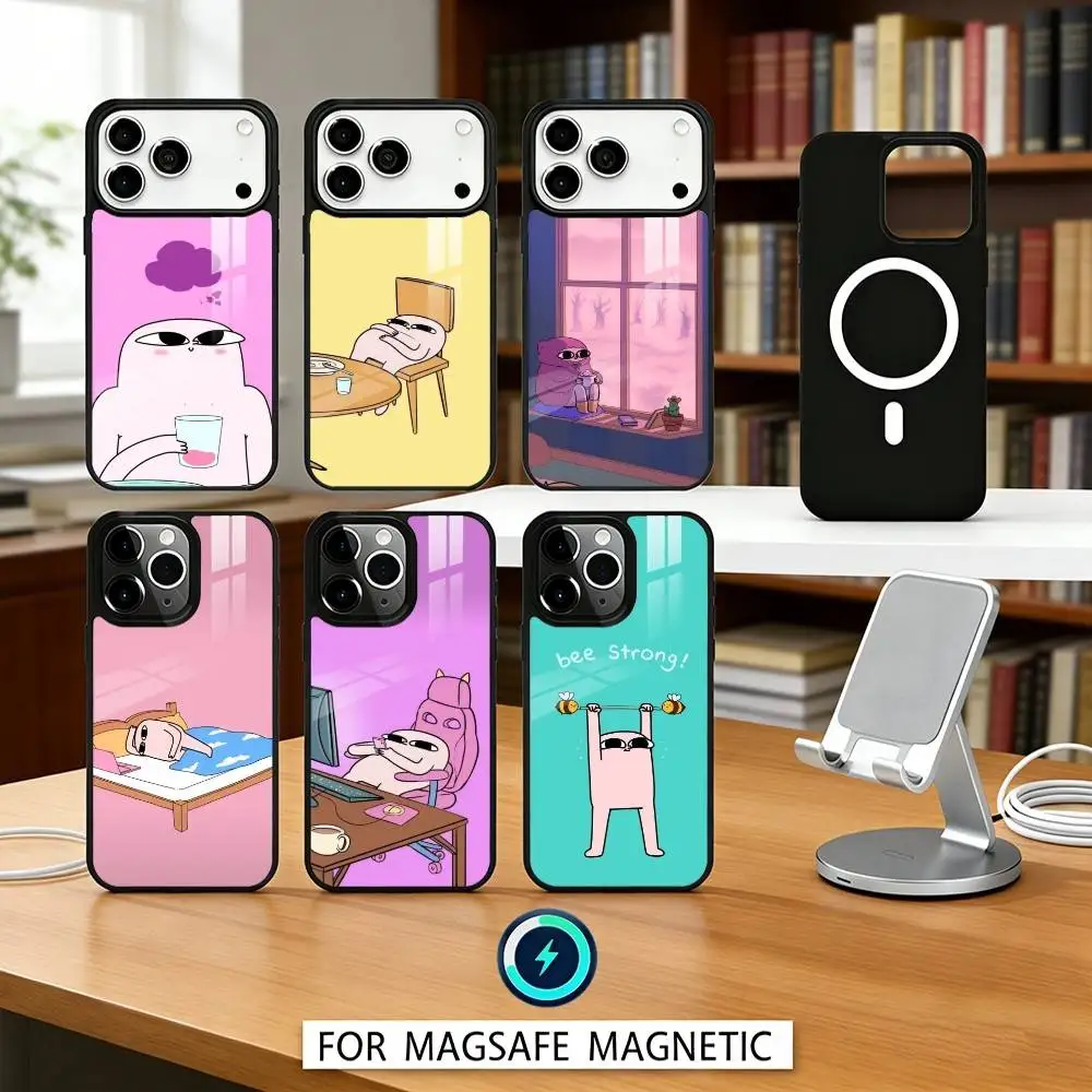 

Funny K-Ketnipz Phone Case Magnetic For iPhone17 16 15 14 13 12 Pro Max For Magsafe Wireless Charging Cover