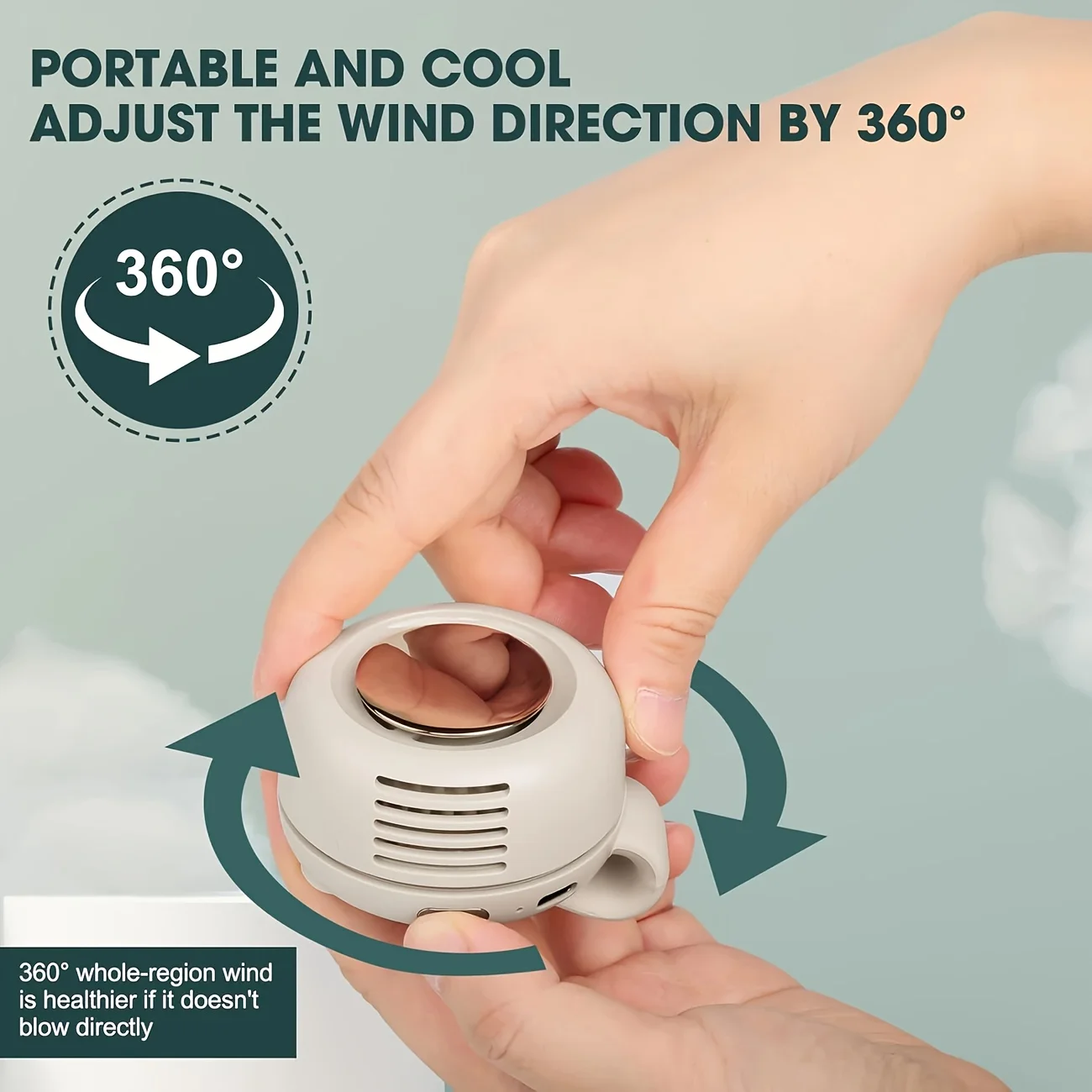 2026 Summer Clip-On Small Fan 360° Adjustable Lightweight And Portable Fan Suitable For Hands-Free Portable Fans When Going Out image 6