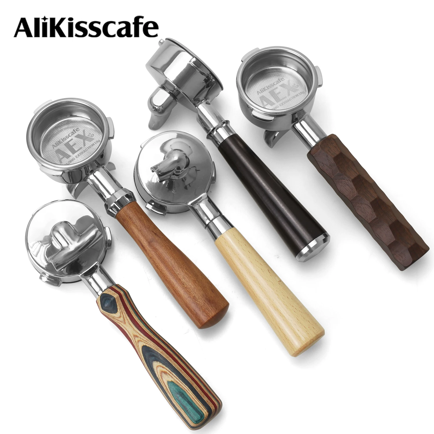 Portafilter de 58mm com bico duplo para Hibrew h7 h7a h10a Breville Barista Max Mini Sunbeam, ferramenta para barista, acessórios para máquina de café expresso