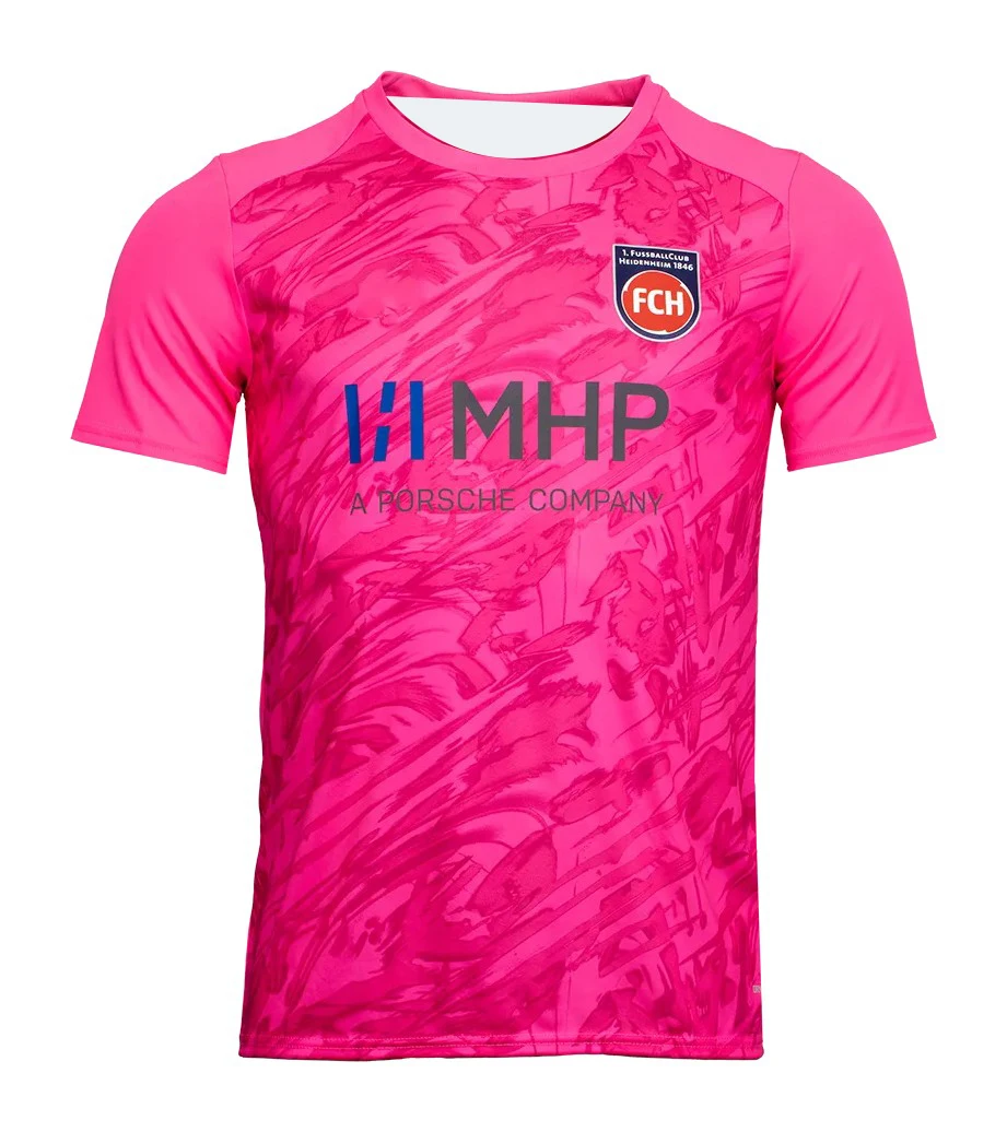 FC Heidenheim 2026/27 Saison Heimtrikot, 3D-Druckdesign Schnell Trocknendes Atmungsaktives T-Shirt, Herren und Damen Mesh Fußball-T-Shirt – Detail 7