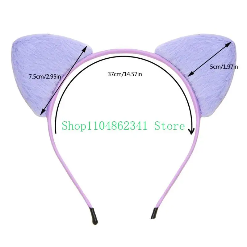 5asd Kitties Ear Ear Kiểu tóc thoải mái dành cho phụ nữ Mèo nghe