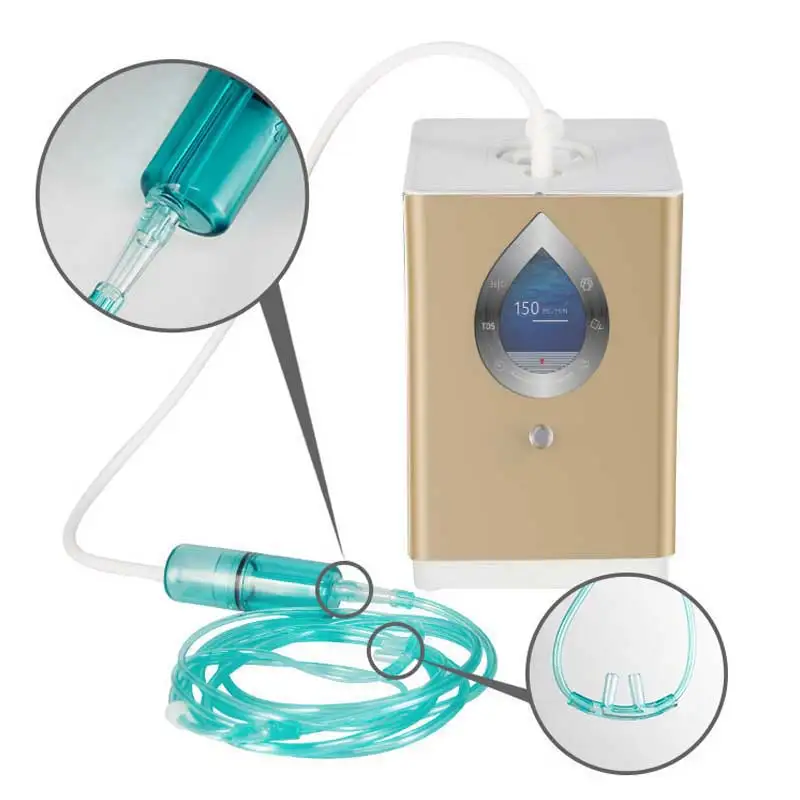 new arrival portable molecular hydrogen inhalation machine 150ml pem hydrogen machine inhaler breathing