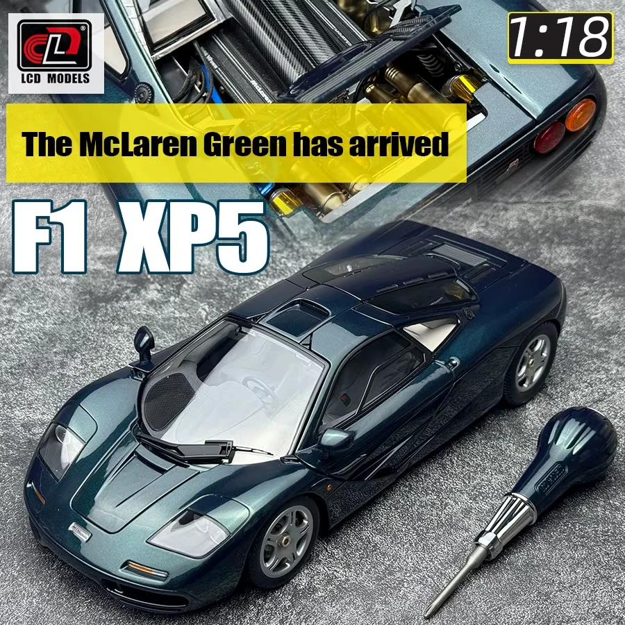 LCD model 1:18 NewS FOR McLaren F1 XP5 alloy car model sports car static display piece holiday gift collection for