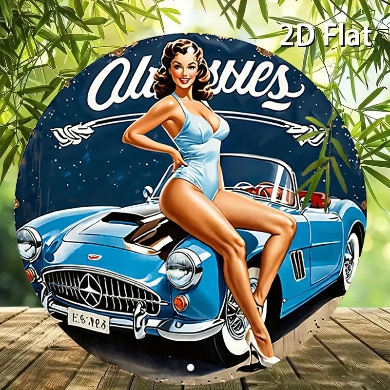Perfekt für Zuhause, Garage, Café oder Restaurantdekoration, langlebiges Metallschild, Garagen-Wandkunst |   Oldtimer-Dekor |   Robustes Metallschild