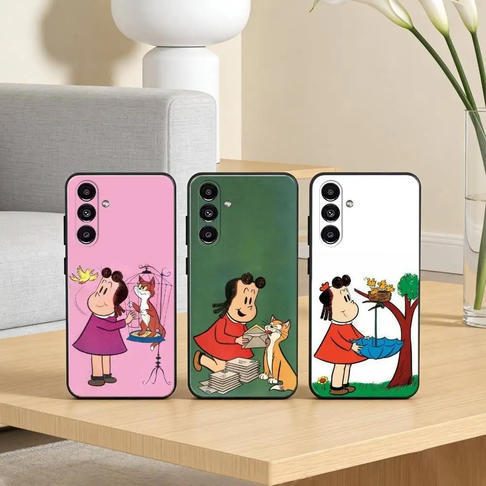 Cartoon The L-Little L-Lulu Show  Phone Case For Samsung Galaxy A13,21s,22,31,32,52,53,71,72,73,Soft Black Cover