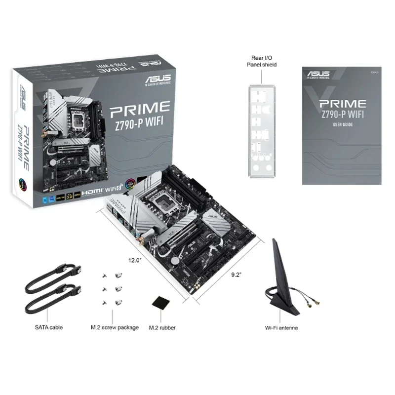 

ASUS PRIME Z790-P WIFI, LGA 1700 Intel 13Th/12Th Gen ATX Motherboard PCIe 5.0 DDR5 14+1 Power Stages 3X M.2 WiFi 6 Bluetooth