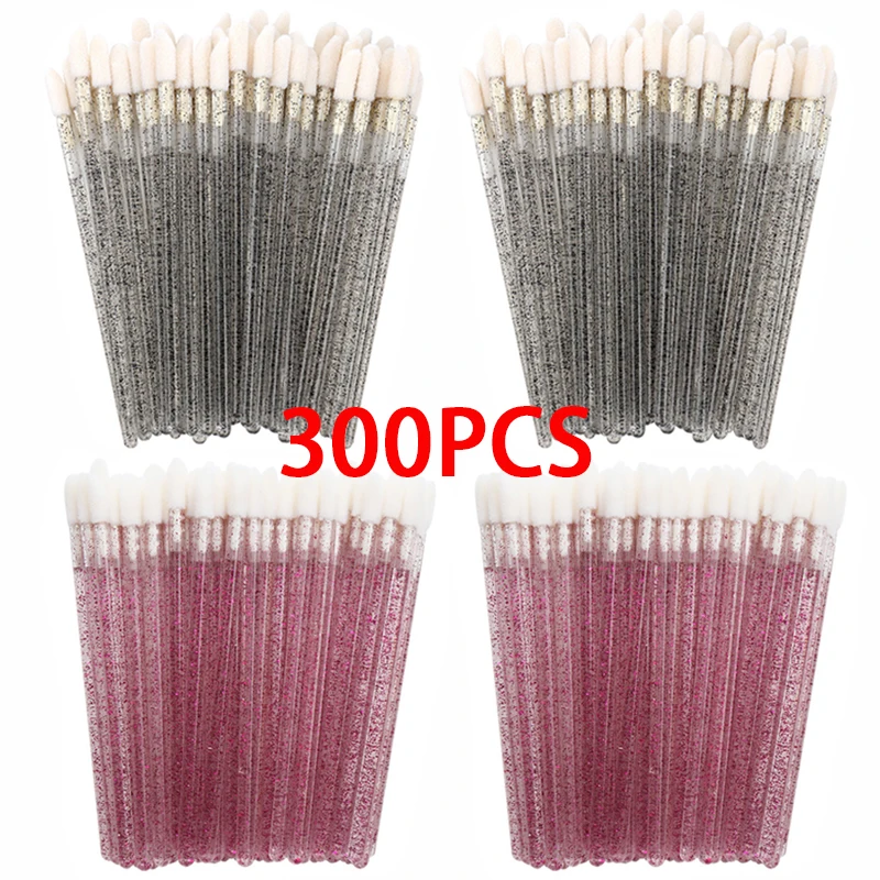 100/300PCS Applicatore per rossetto Bacchette Strumento per estensione ciglia all'ingrosso Accessori di bellezza Pennello per labbra usa e getta Pennelli per trucco