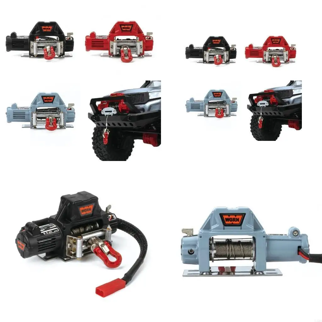 

54DA R/C Metal Winch System Remote Control Crawler Electric Single Motor Winch for SCX10 TRXA4 WGRN 1/10 Scale Model Crawler