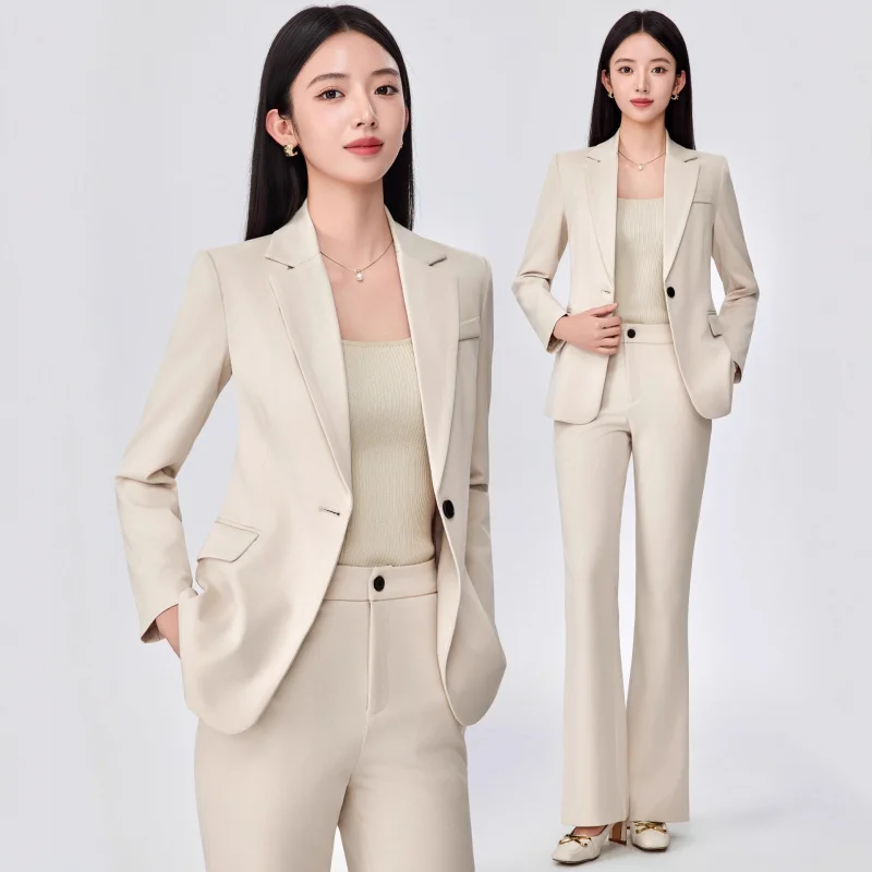 

Женский осенний костюм, элегантная униформа для ювелирных магазинов, деловая одежда для госслужащих и студентов.