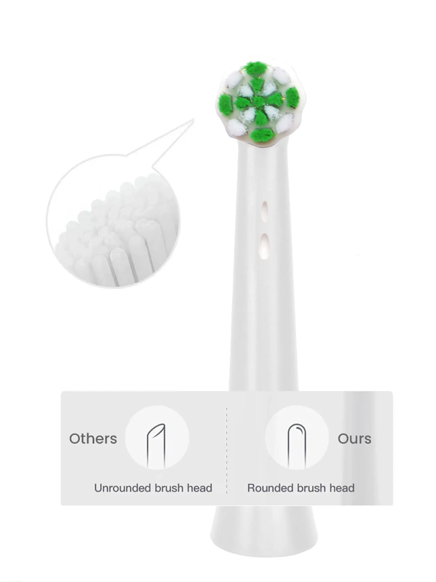 4 قطعة رؤوس فرشاة الأسنان البديلة المتوافقة مع براون أورال B iO 3 4 5 6 7 8 9 10 سلسلة فرشاة الأسنان الكهربائية