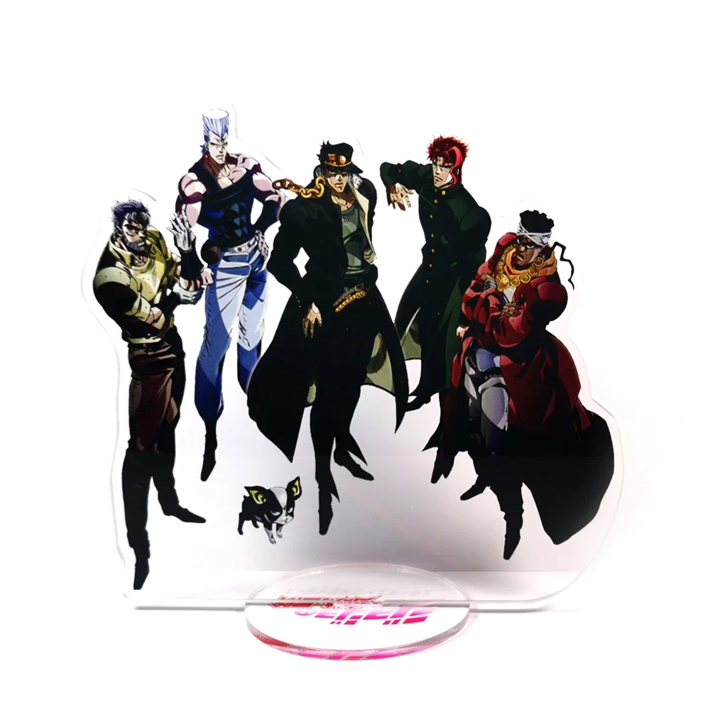 Jo no Bizarre Adventure Jotaro Kakyoin Polnareff Joseph Avdol Iggy GM acrylic stand figure model plate holder cake topper anime