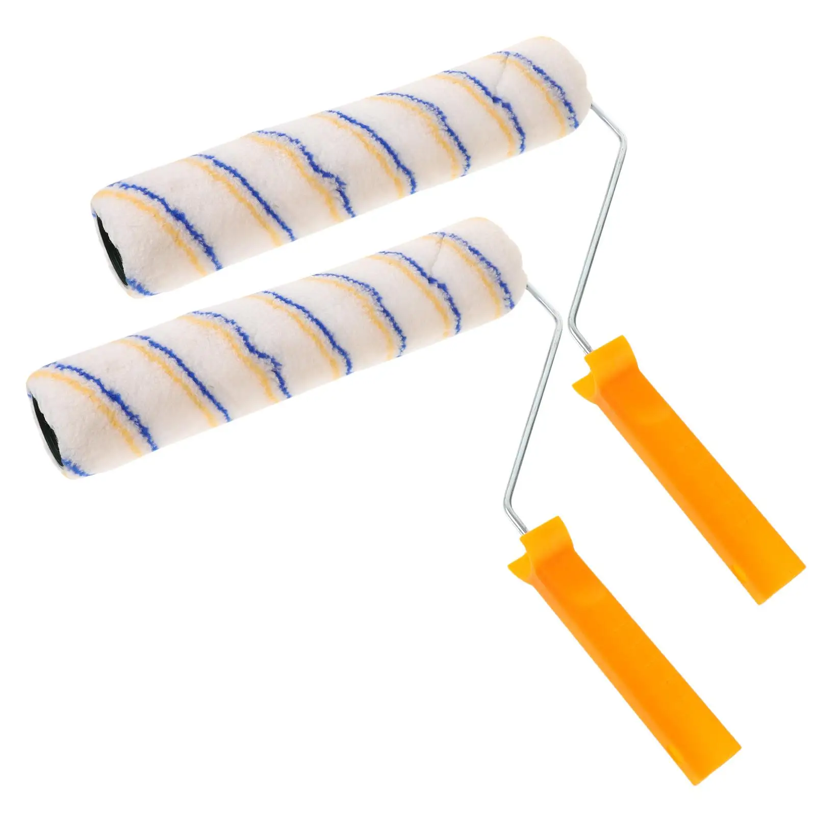 

2 Pcs Paint Brushes Assorted Color Roller Water Proof Convenient Wall Excellent Coverage Covers