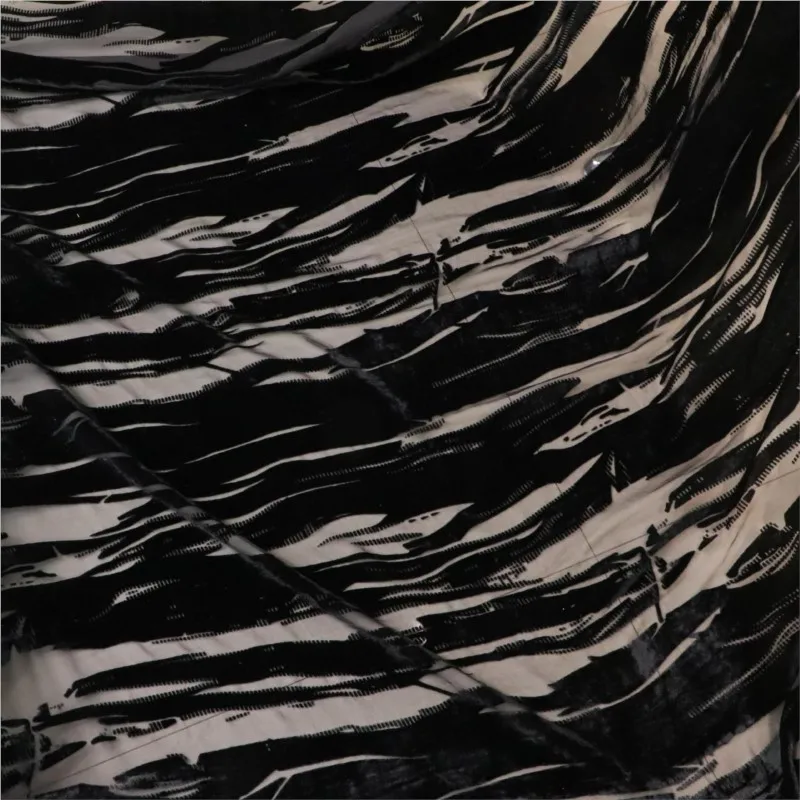

Woven brocade viscose velvet imitation silk rotten flower burnt fabric skirt women's textile