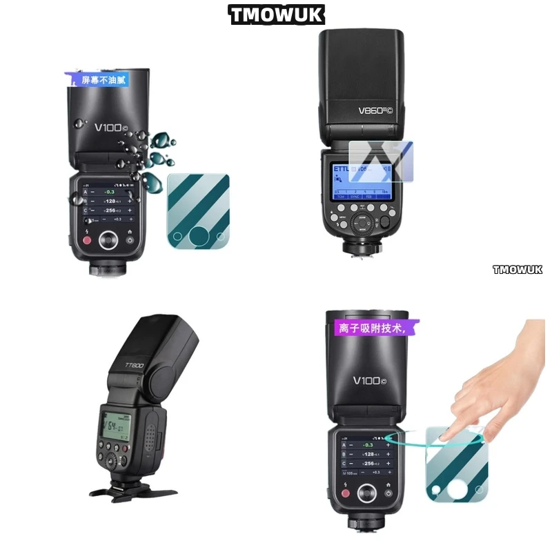 

For Godox X3 V100 V1 Pro AD600BM V860 III V850 III TT685 II V480 - Anti - Scratch & Anti - Glare Tempered Glass Protector