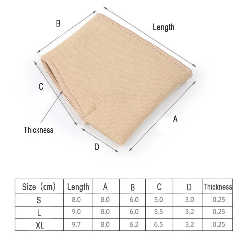 Metatarsal Sleeve Pads Half Toe Bunion Sole Forefoot Gel Pads Cushion Half Sock Prevent Calluses Blisters