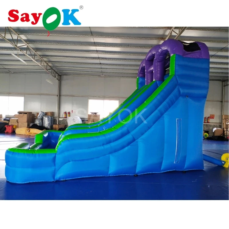 Tobogán inflable con 2 tobogán y escalones para niños, 5x4,5x3,5 mH, para Parque, comercial y hogar