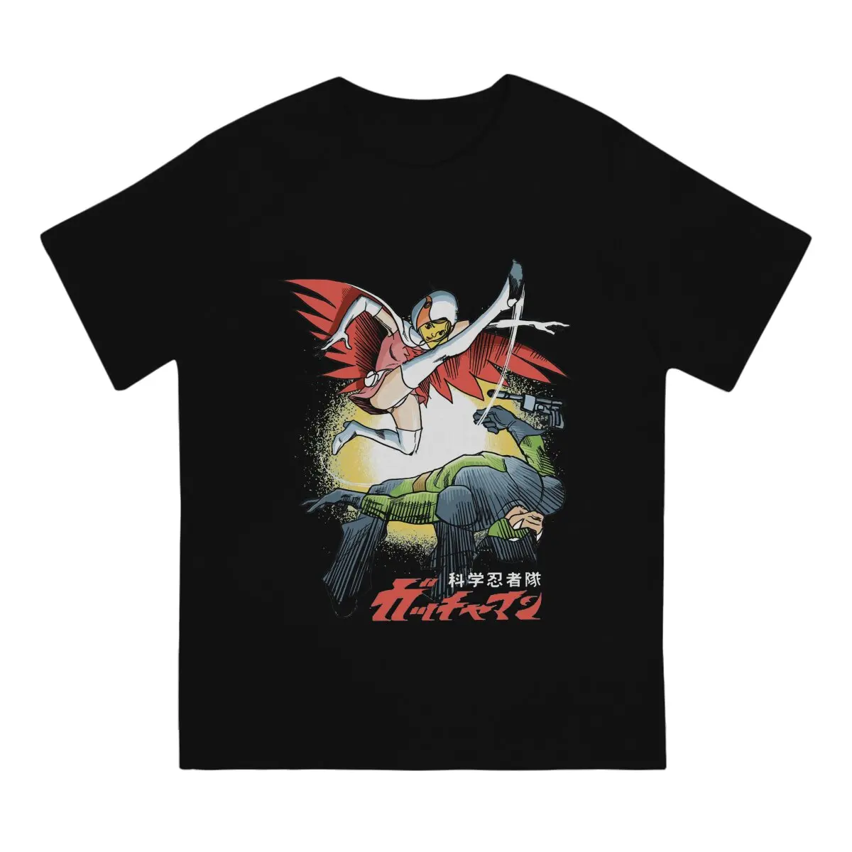 Kagaku Ninja-Tai Gatchaman Eagle Warriors T Shirt Punk Men Tees Summer Clothing Harajuku Crewneck TShirt