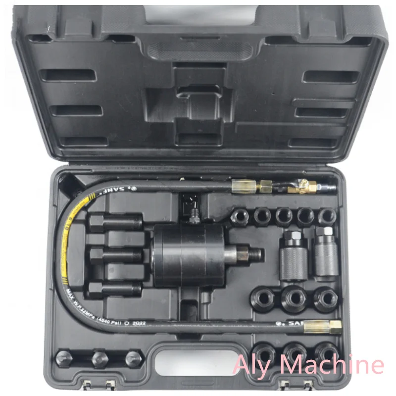 22PCS Removal Tool Sets Diesel Fuel Pneumatic Puller Set for Injectors Air Source 0.5-0.8bars