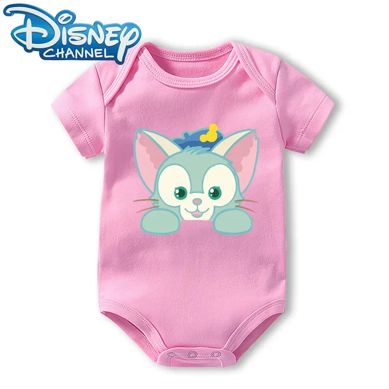 Baby Clothes Bodysuit for Newborn Infant Jumpsuit Boys Girls Disney Gelatoni Duffy Short Sleeves Romper Onesies 0 To 12 Months