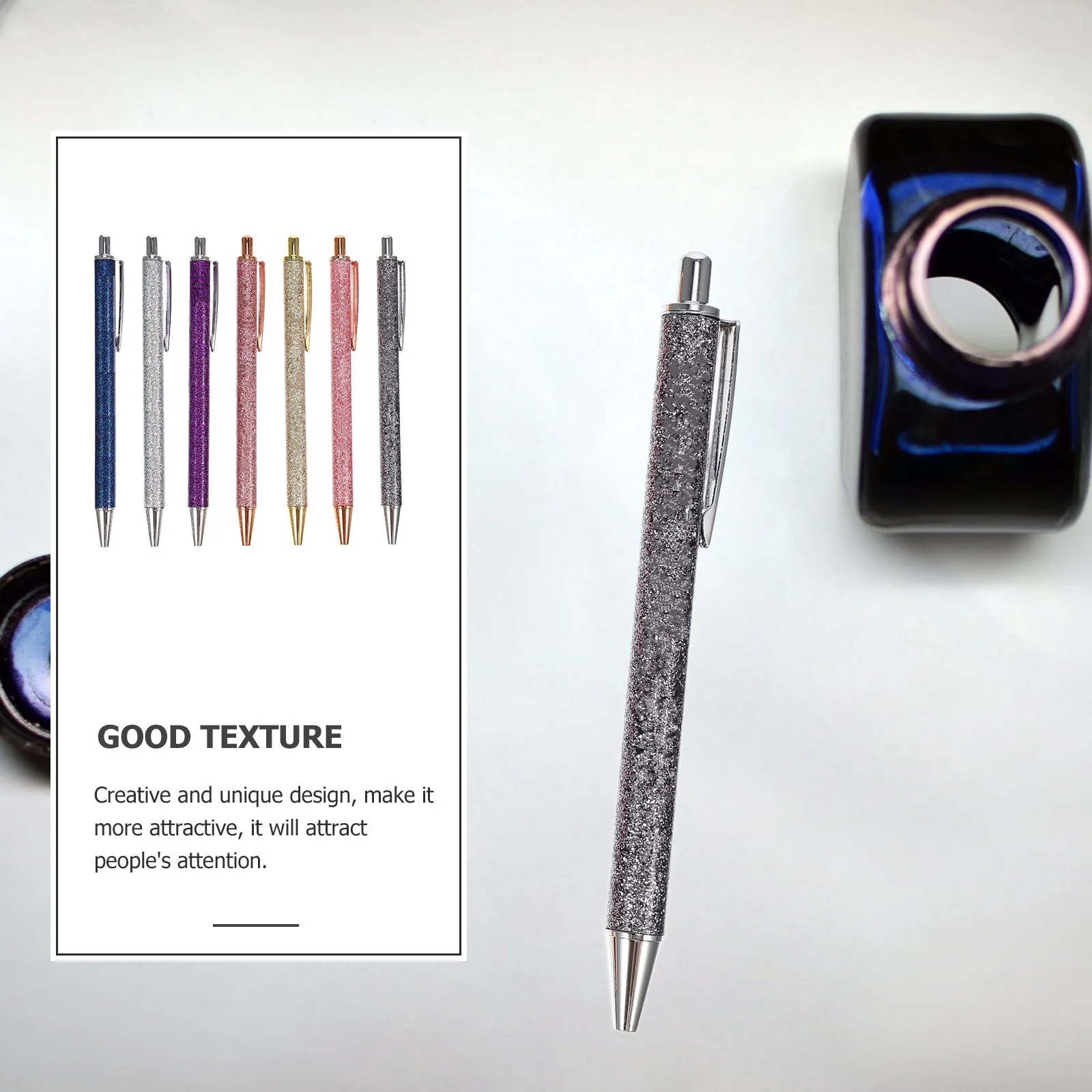 

7pcs Creative Ballpoint Pen Set Stylish Smooth Writing Pens Office Signature Stationery Funny Prank Gift For Students Office