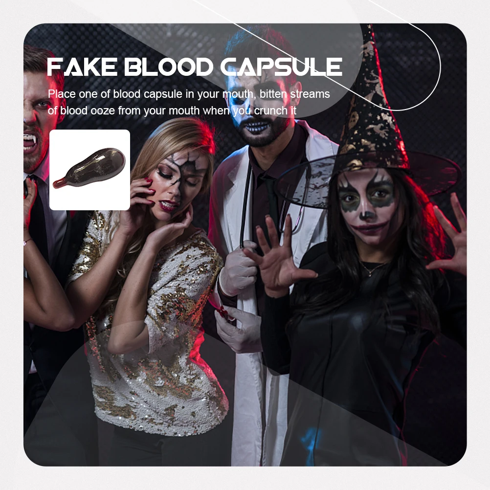 20-delige kunstbloedpil Halloween nepcapsules Party Props Pillen Prank Fun Doctor