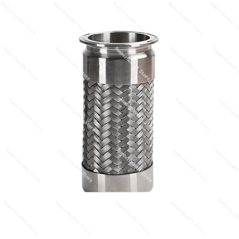 Applicable to 304 Stainless Steel Chuck Type Corrugated Pipe Sanitary Quick Connector Quick-loading Metal Clamp Steel