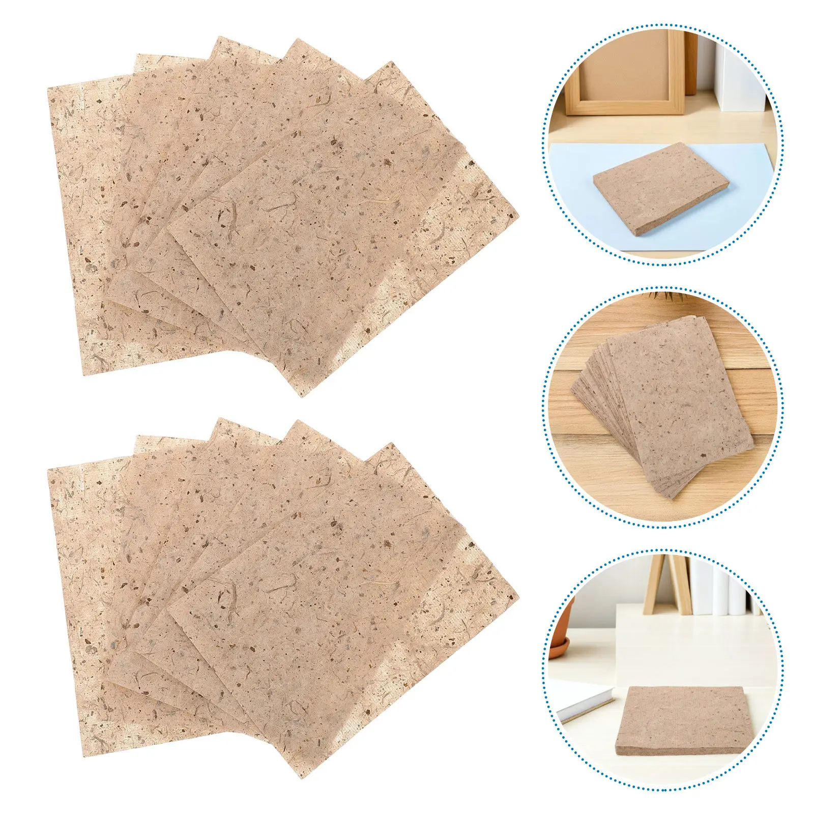 

40Pcs Vintage Style Chinese Calligraphy Paper Sheets for Ink Brush Writing Painting DIY Craft Projects Smooth Absorption Rice