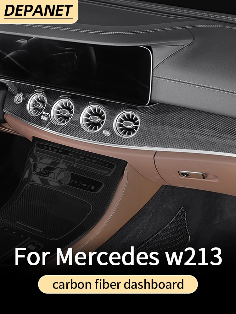 

Carbon fiber dashboard trim for Mercedes w213 E 2016-2022 200 260 300 interior accessories