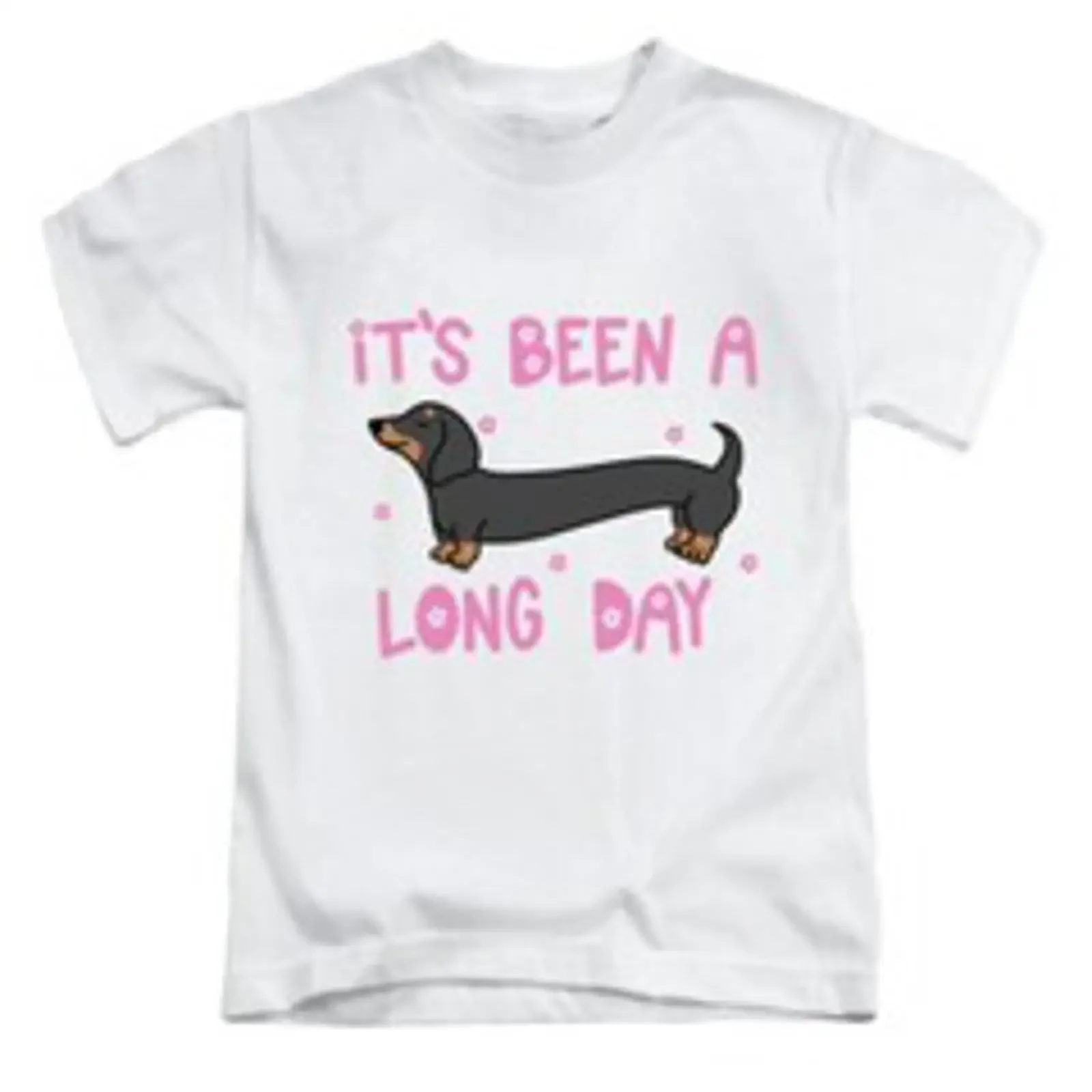 It's Been A Long Day Dackel Erwachsene T Shirt lustig süß Hund Top vintage Washed Soft Stylish Slightly Breathable fashion