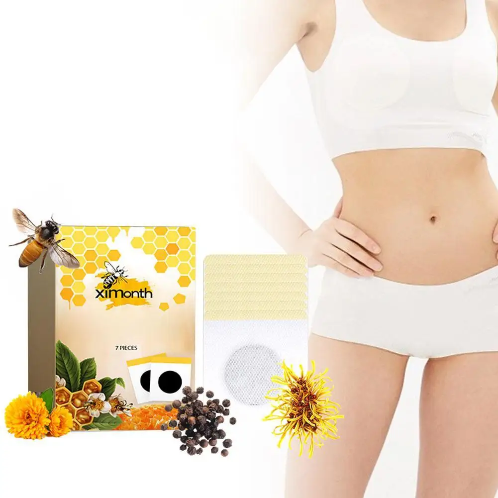 7Pieces Bee Slimming Patch Belly Slimming Patch Lose Weight Detox Abdominal Navel Sticker Fast Burning Fat Improve Stomach