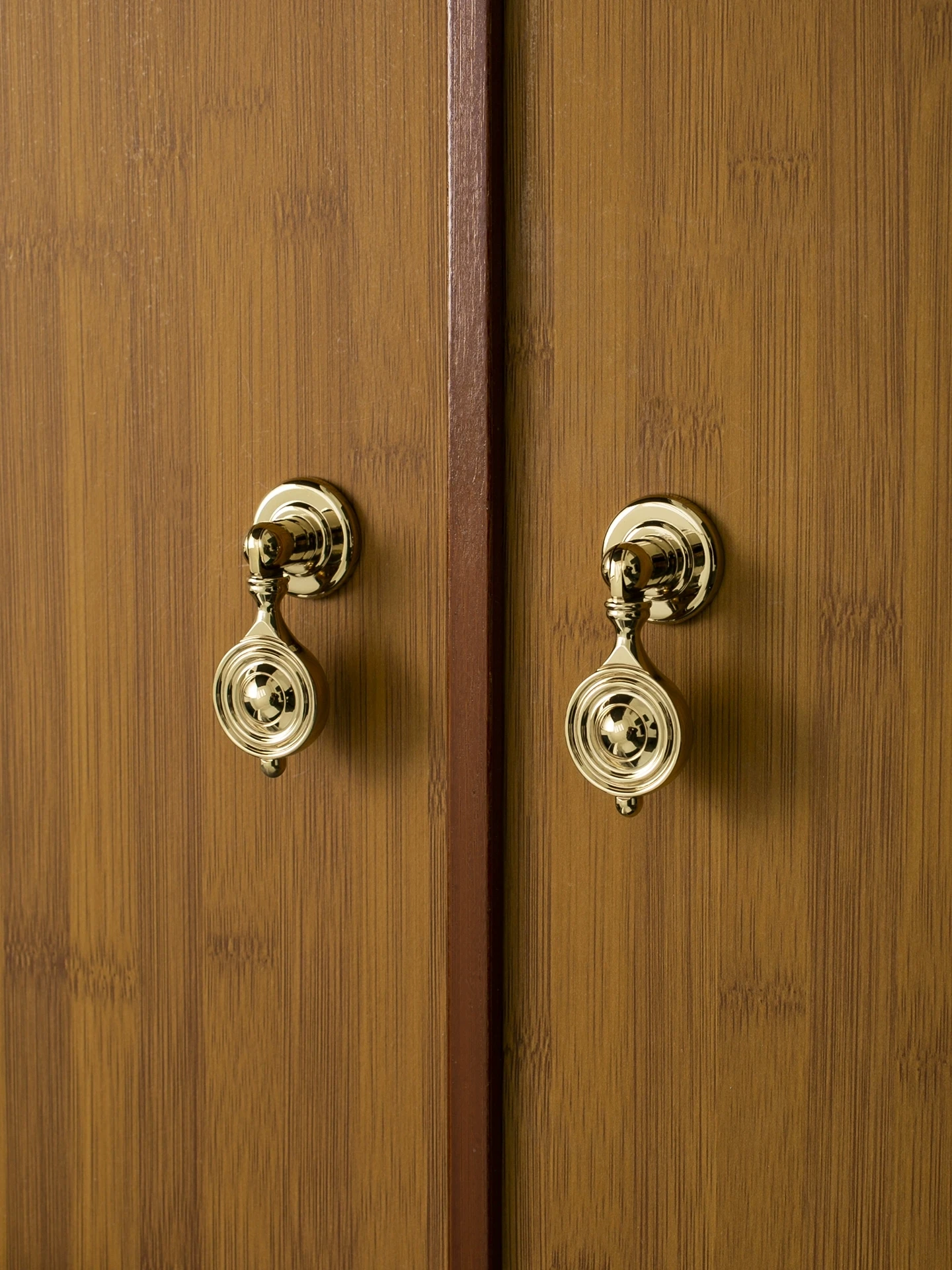 

Home Hardware Golden Solid Brass Pendant Wardrobe Door Pulls - Decorative Furniture Handles for Cabinets And Drawers