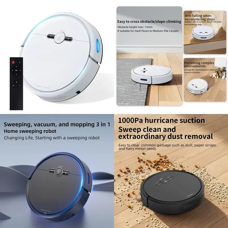 

Smart Sweeping Automatic Vacuum Cleaner Water Tank Floor Cleaning Self Charge Vacuum Clean With Mop For