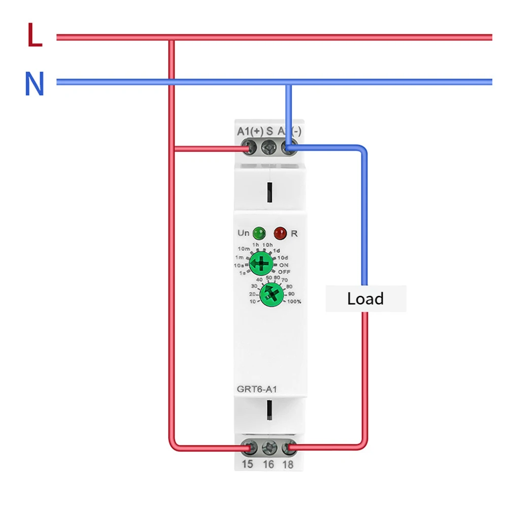 GRT6-A2 Single Function Time-Relay 2SPDT Adjustable Power On Timer Delay Relay For Home Appliances, Power Distribution Systems