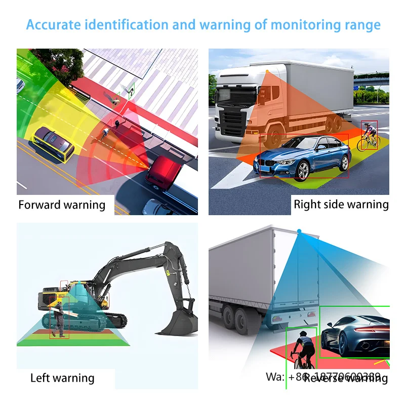 10.1 Inch 4CH Touch Screen Truck Camera DVR System AI Vehicle Security System 4G GPS BSD Fleet Management