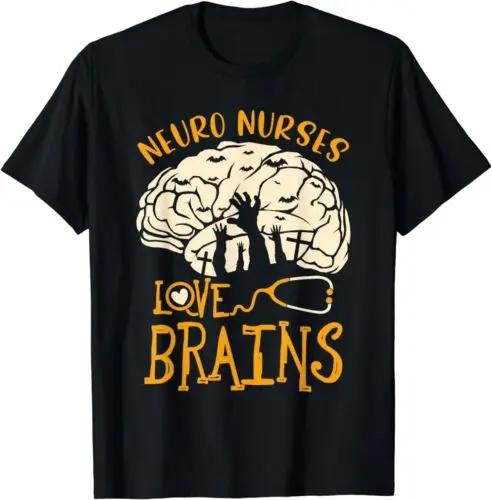 Neurology Nursing Halloween Design Gift Idea Tee T-Shirt S-5XL