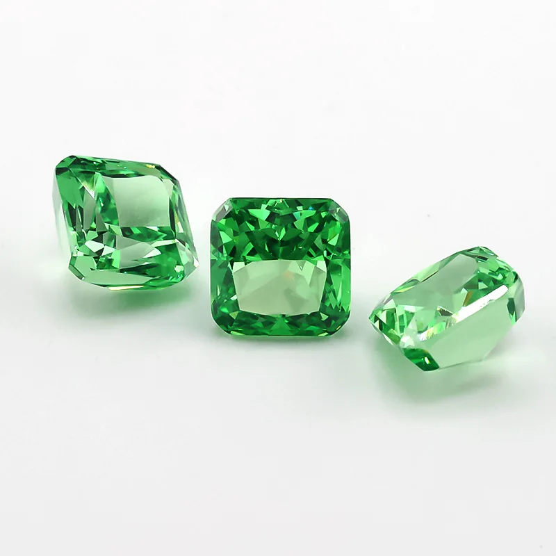 5x5mm Quadratische Achteckige Radiant Crushed Ice Cut Lose CZ-Steine 5A Verschiedene Farben Kubisches Zirkonium Synthetische Edelsteine für Schmuck – Detail 13