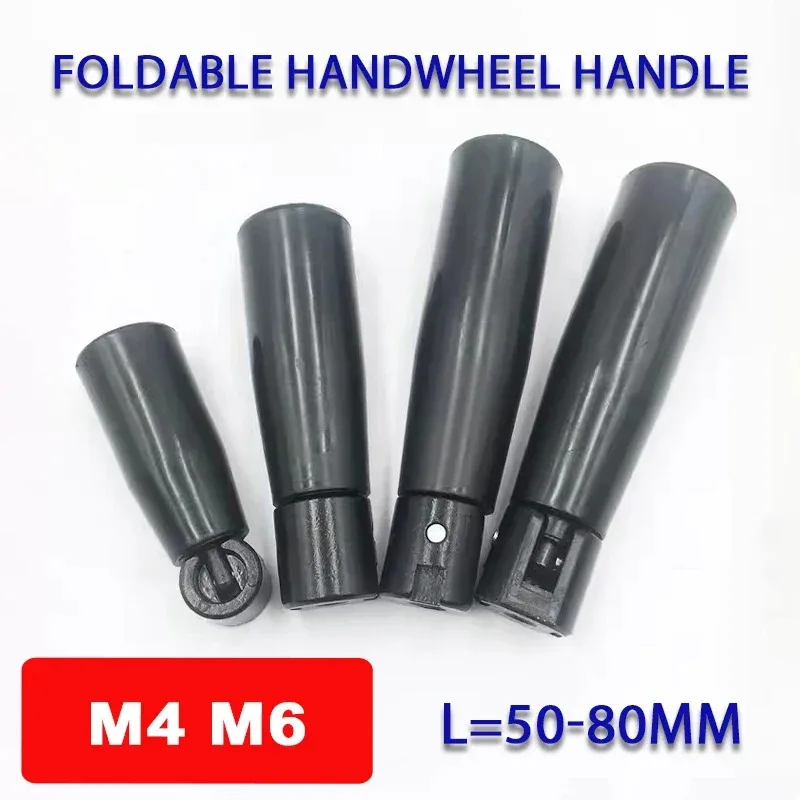 

1pcs Foldable Handwheel Handle M4 M6 Revolving Handle Handle Milling Thumb Screw
