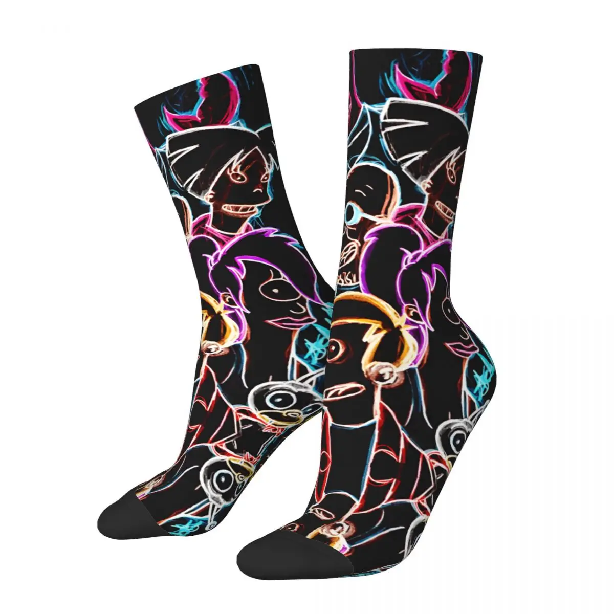 

Happy Funny Funny Men's Socks Vintage Harajuku F-Futurama Street Style Novelty Casual Crew Crazy Sock Gift Printed