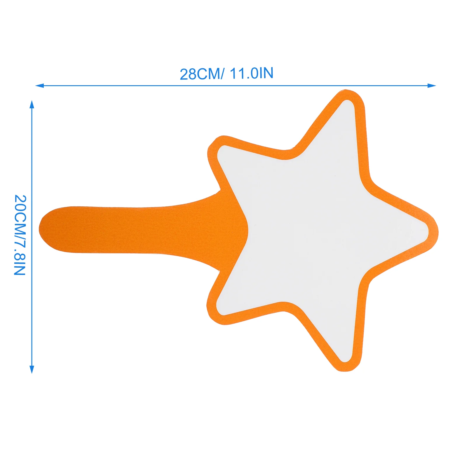 書き換え可能なスコアボードドライイレースラップボード、小さなハンドヘルドブランク、白、オレンジ、有名人、diy、28x20x1cm、2個