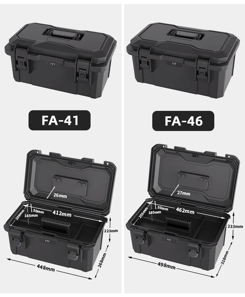 IP67 Protection Handcase, Thickened safety protection box, multi-functional instrument and equipment box, waterproof