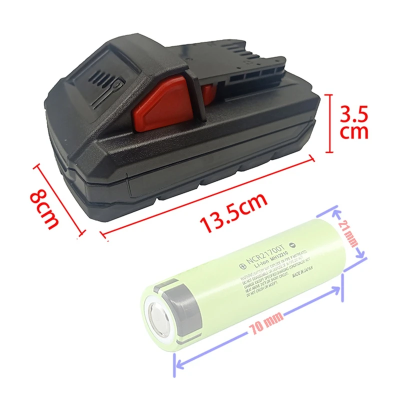 RISE-M18 21700 Li-Ion Battery Plastic Shell Case PCB Charging Protection Circuit Board For Milwauke 18V 20V Lithium Battery